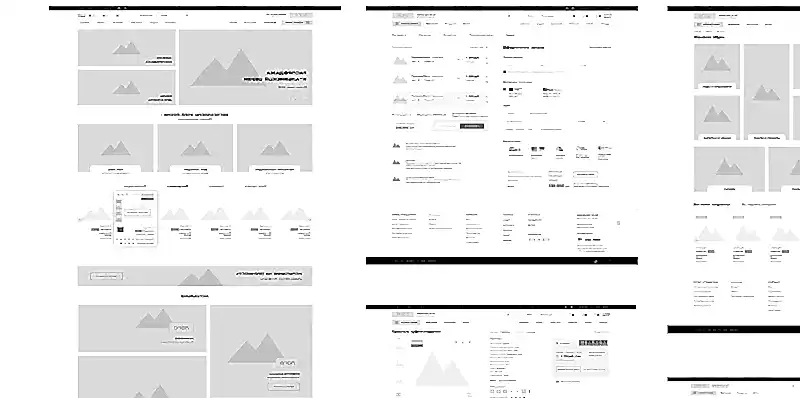 Отрисовали прототипы структуры страниц
