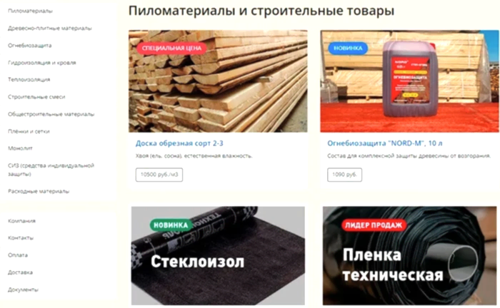 Вывод популярных товаров