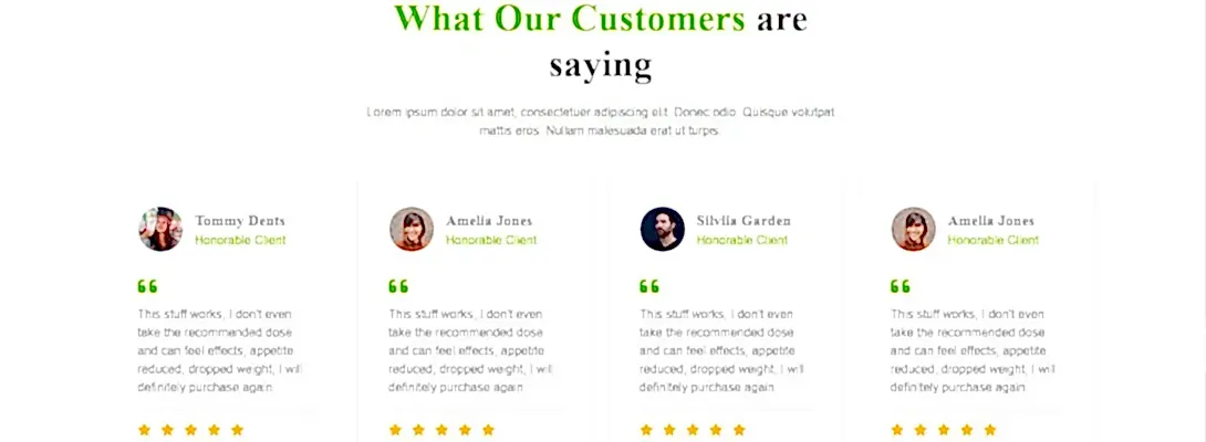 Фото вывод блока отзывов