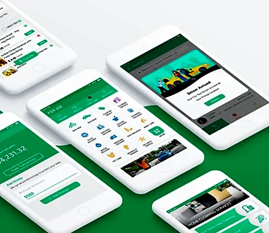 макап дизайна мобильного приложения Андроид